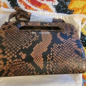 Ami paris python leather bag